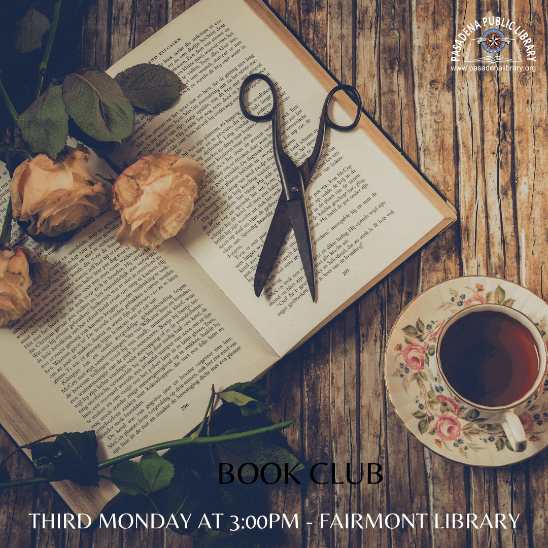Join Mrs. Traycie for our monthly Mystery Tea Time Book Club to enjoy and discuss popular Mystery books! Every third Monday of the month at 3:00 PM at the Fairmont Library.