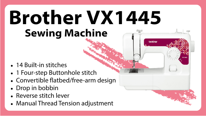 Brother VX1445 Sewing Machine - More Information during Orientation