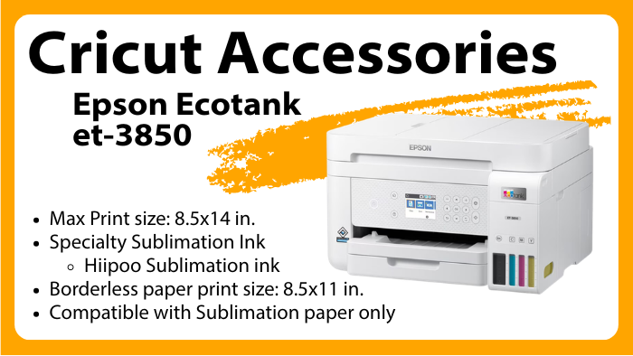 Cricut Accessories Sublimation Printer - More Information during Orientation