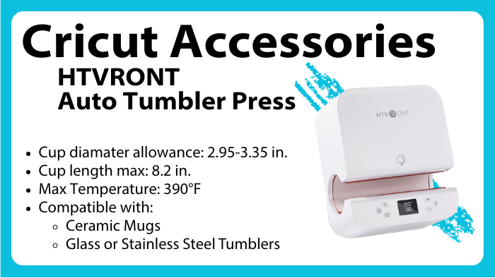 Cricut Accessories Tumbler Press - More Information during Orientation