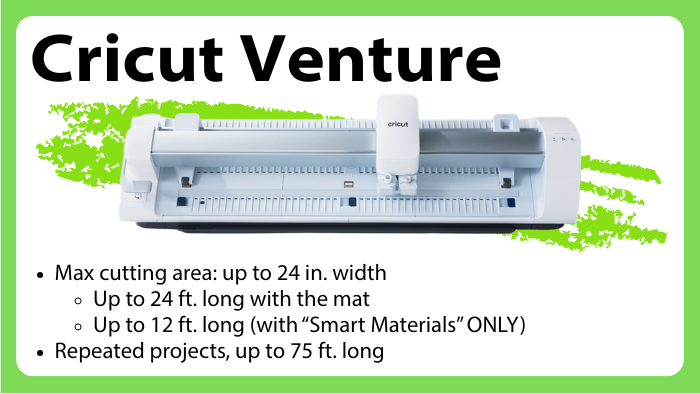 Cricut Venture Vinyl Cutter - More Information during Orientation