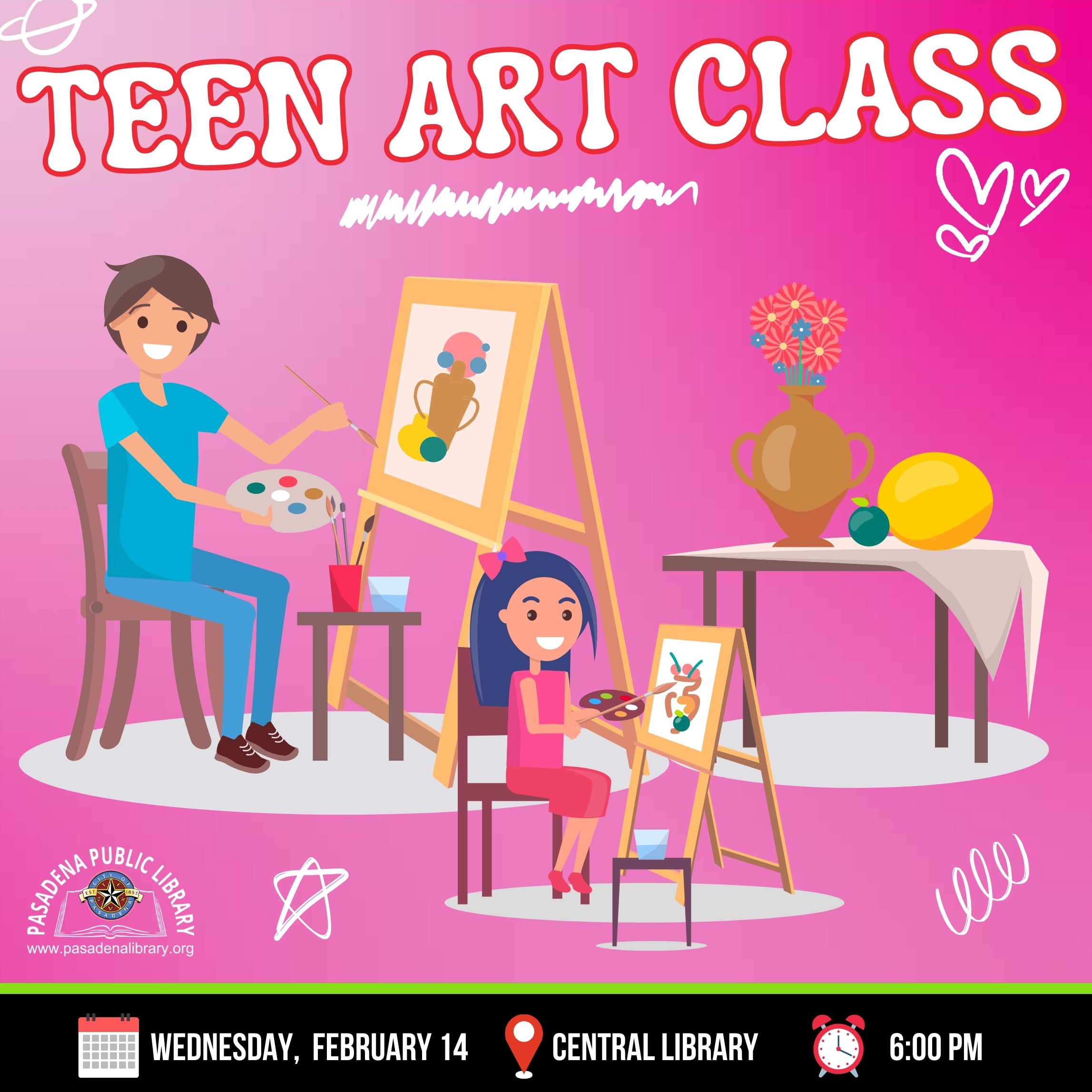 FEB 14_ TEEN ART CLASS