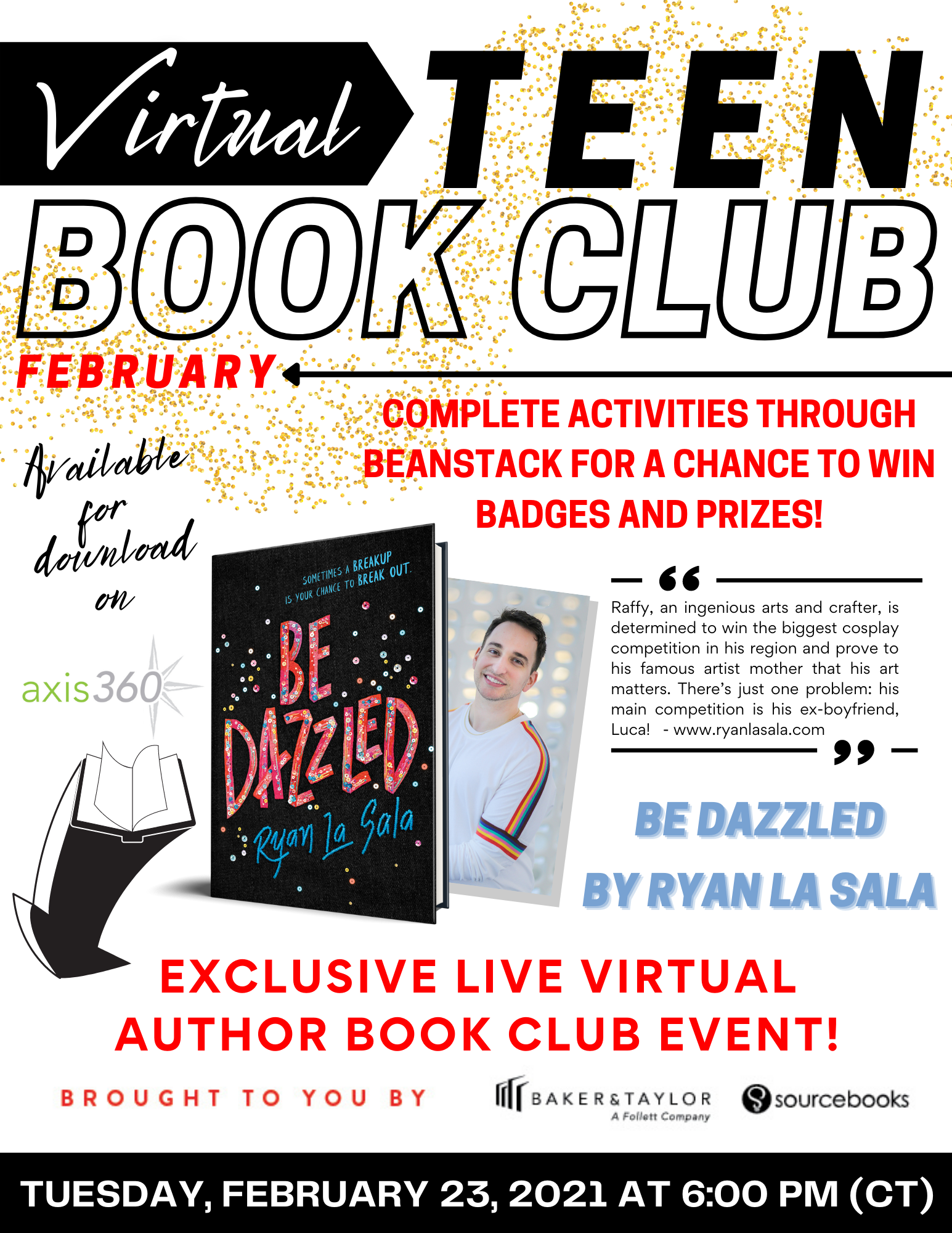 February Virtual Teen Book Club: Exclusive Live Author Event – Ryan La Sala