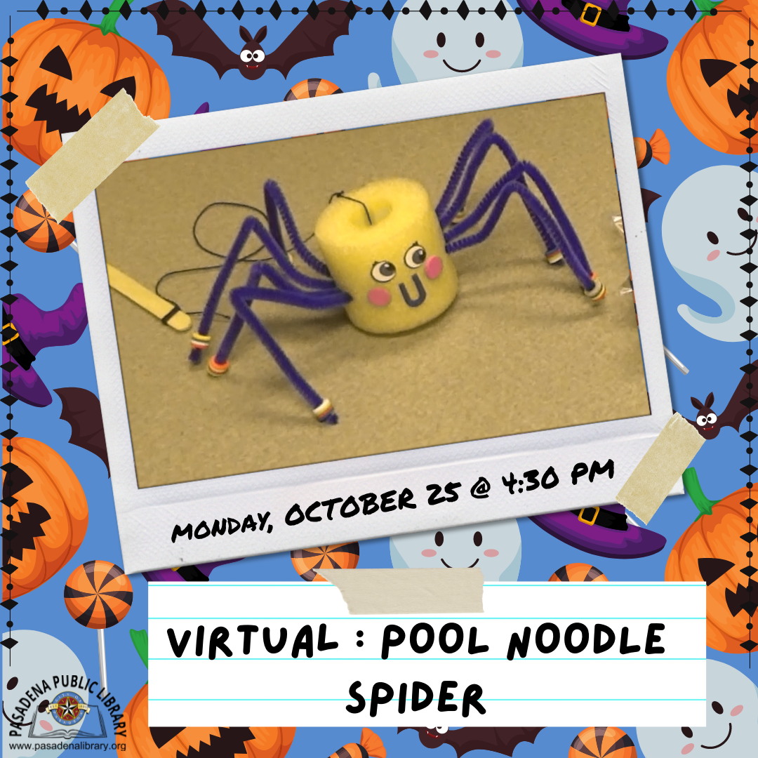 Virtual Craft Central - Pool Noodle Spiders