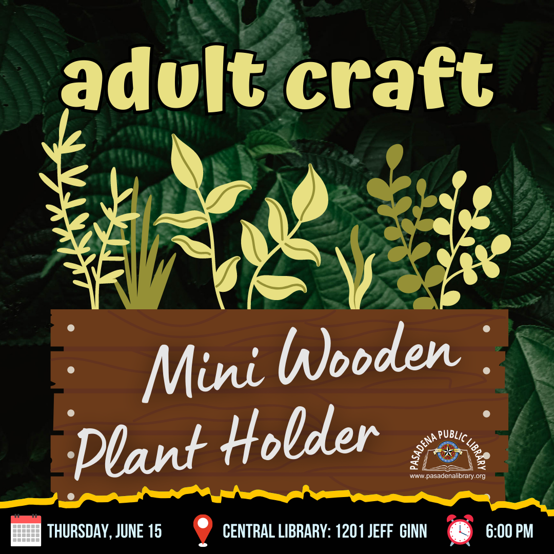 Adult Craft - Mini Wooden Plant Holder