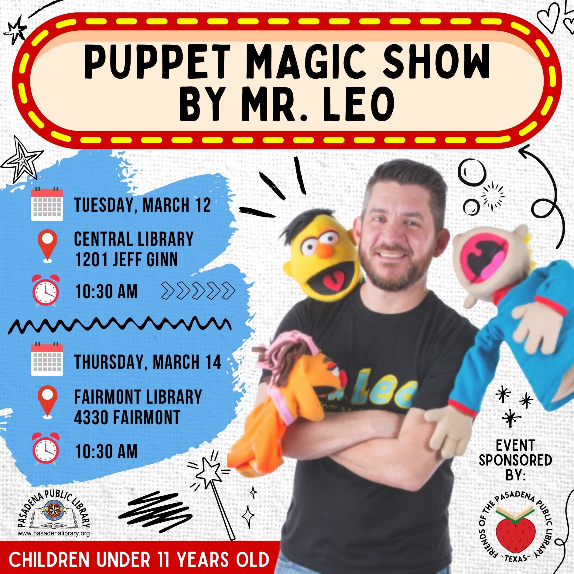 MARCH 12_ Puppet Magic Show by Mr. Leo