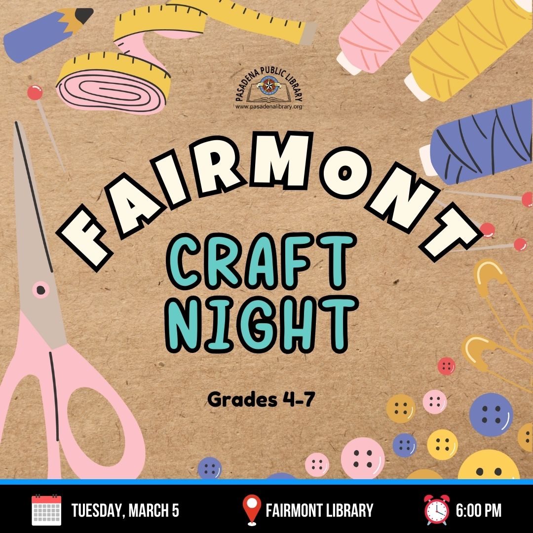 MARCH 5 FAMILY CRAFT NIGHT