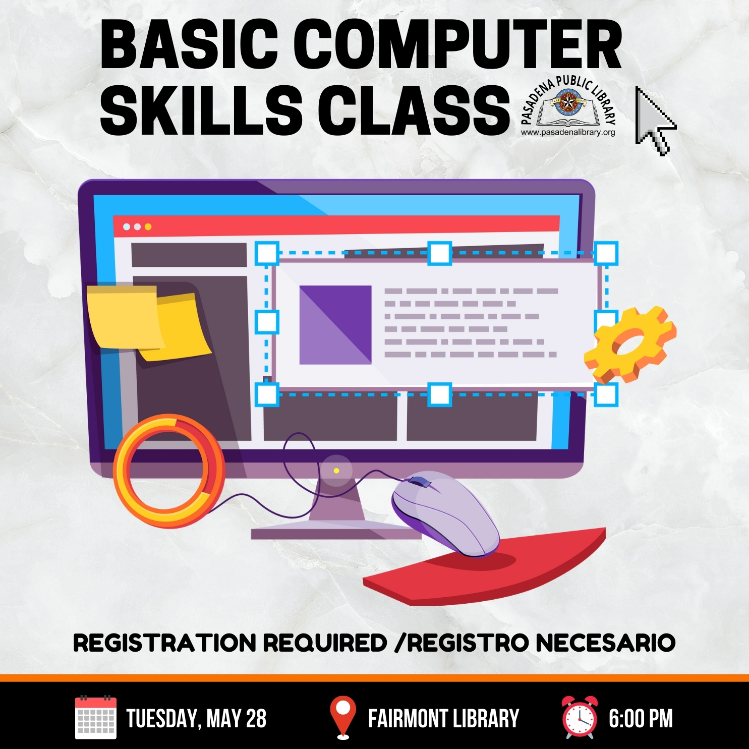 FAIRMONT: Basic Computer Skills Class