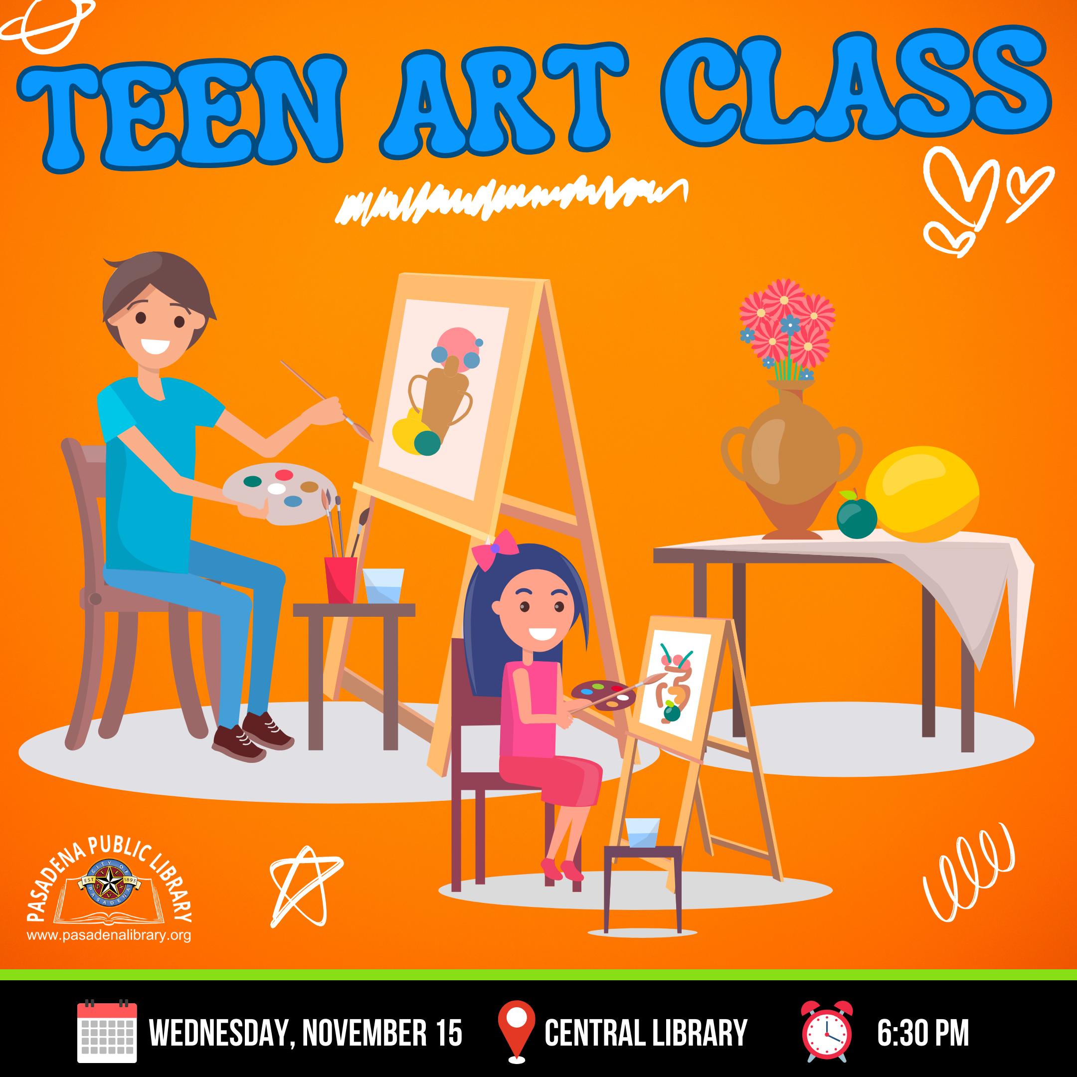 NOV 15_ TEEN ART CLASS