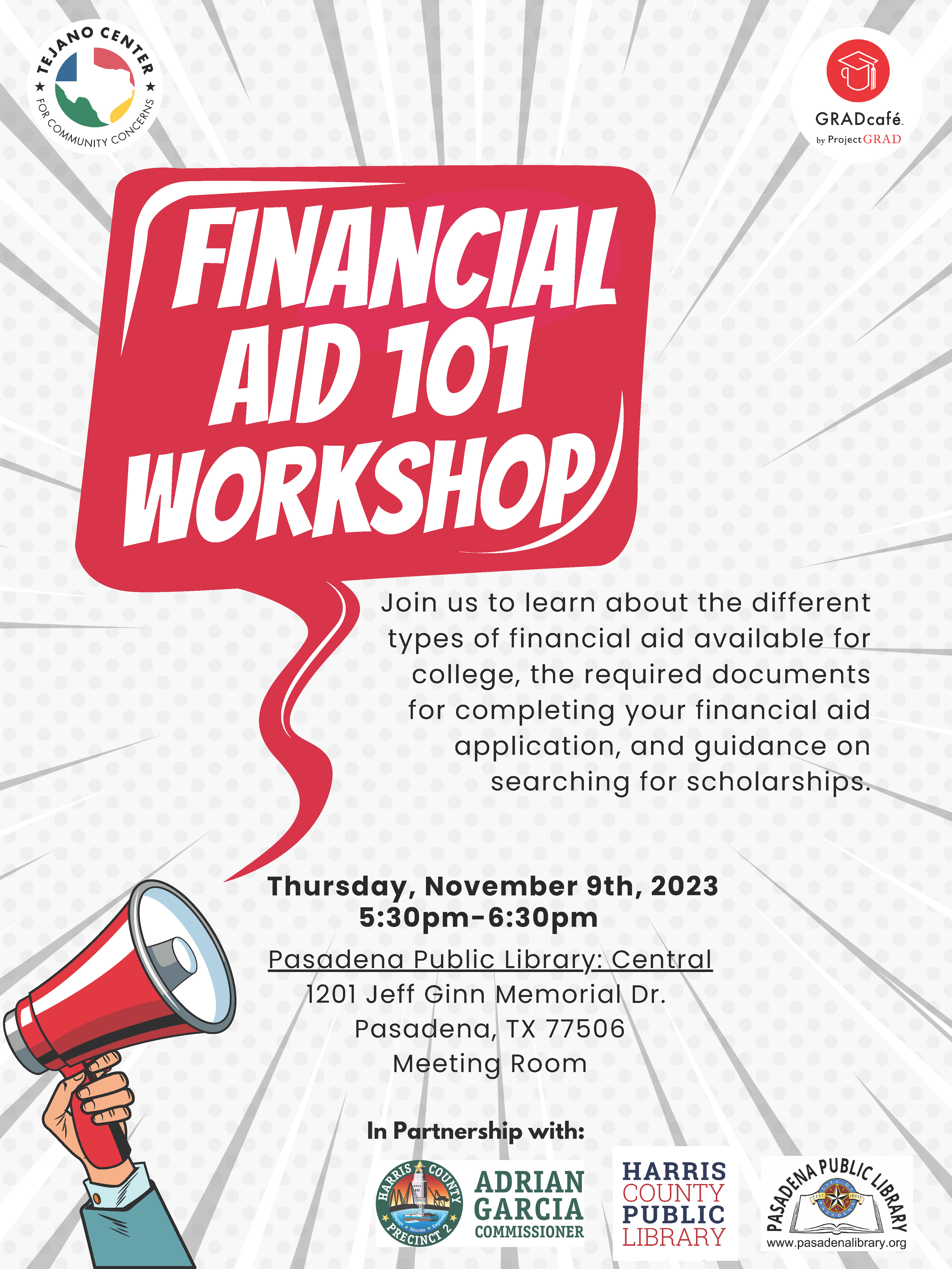 Pasadena Financial Aid 101 Workshop