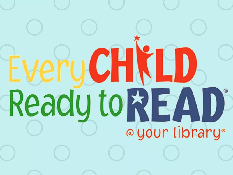 Every Child Ready to Read @ Your Library logo with blue dot background