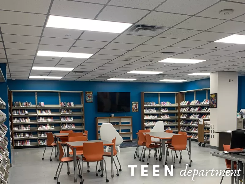 Teen Resources - Photo of Teen Department at Central