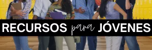 Varios jóvenes en el pasillo de la escuela con mochilas y libros