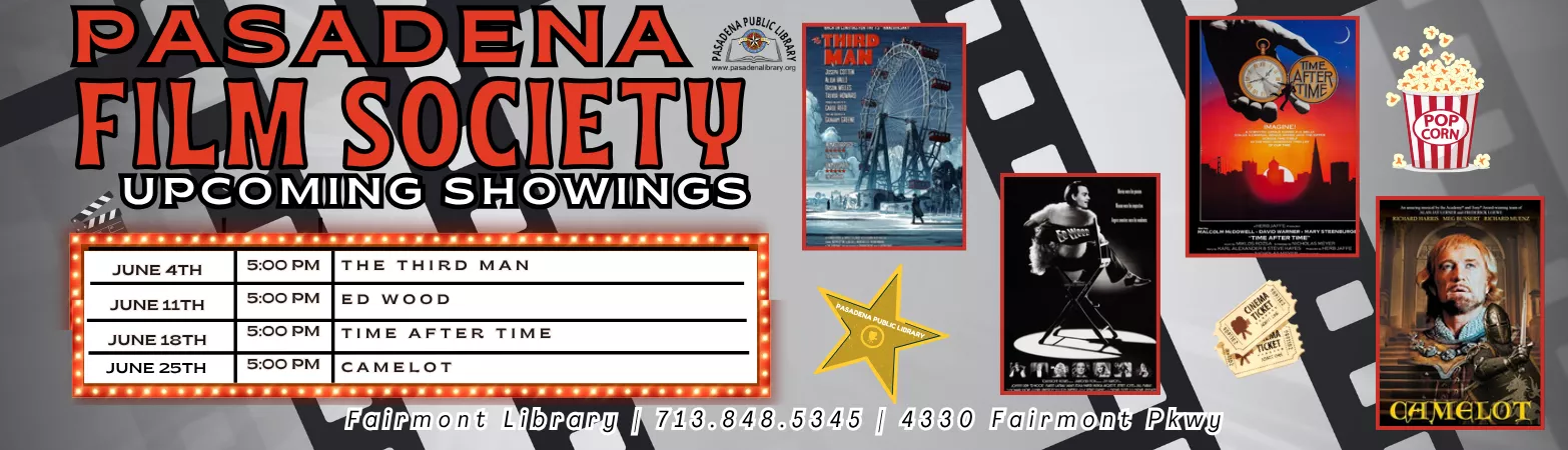 June flyer for the Pasadena Film Society