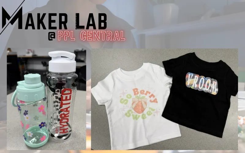 Items created using Cricut equipment from the Maker Lab