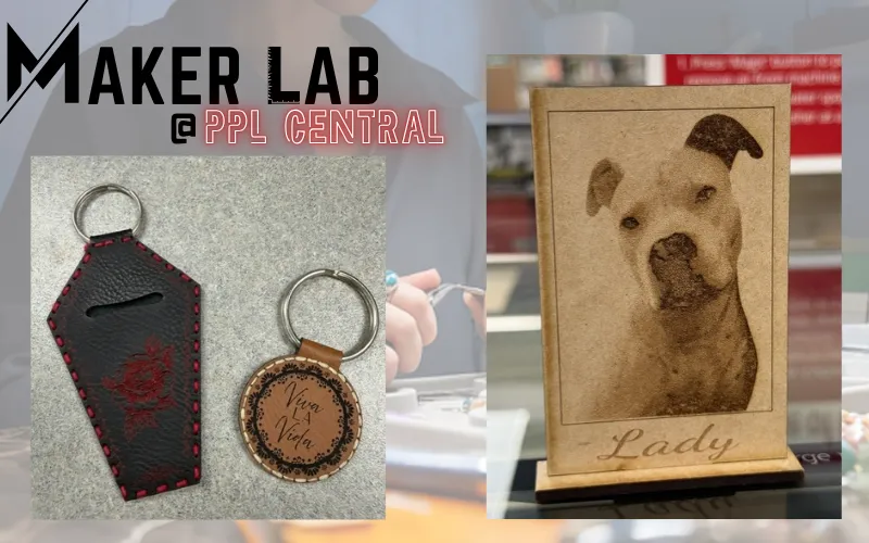 Items created with laser cutter in the Maker Lab