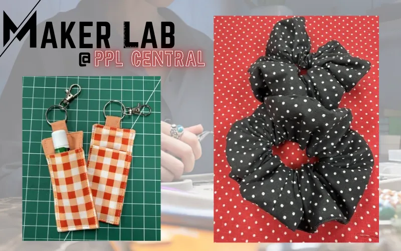 Items created with sewing machines in the Maker Lab