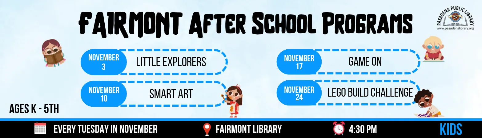 A list of Fairmont afterschool programs