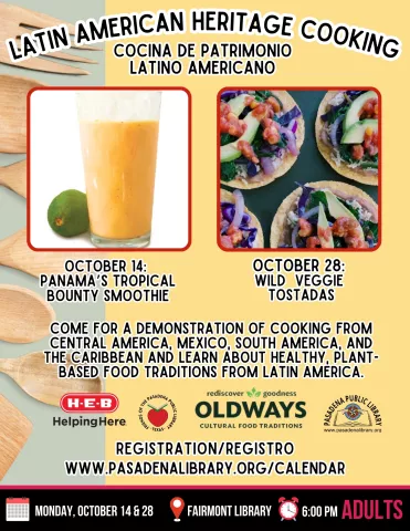 FAIRMONT: Oldways Latin American Heritage Cooking Class Wild Veggie Tostadas (RR)