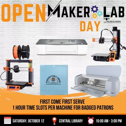 CENTRAL: Open Maker Lab Day