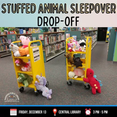CENTRAL: Stuffed Animal Sleepover - Drop Off
