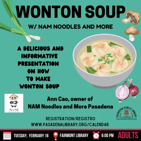 FAIRMONT: Wonton Soup with NAM Noodles &amp; More (RR)