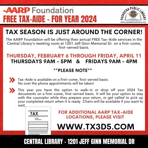 CENTRAL: AARP Tax Aid