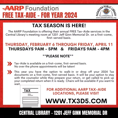 CENTRAL: AARP Tax Aide