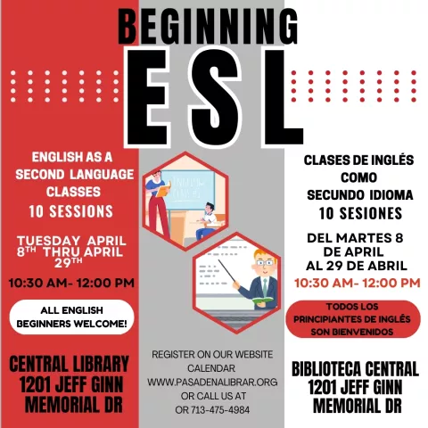 CENTRAL: Beginning ESL Class (RR)