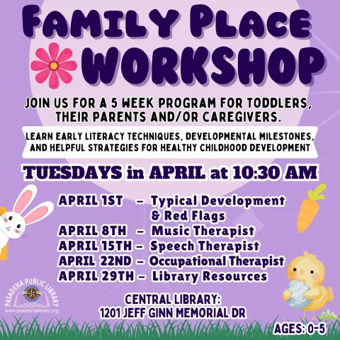 CENTRAL: Family Place Workshop - Speech Therapist
