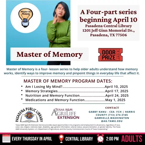 CENTRAL: Master of Memory - Nutrition & Memory Function (RR)
