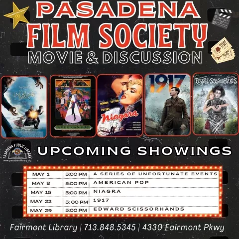 FAIRMONT: Pasadena Film Society - A Series of Unfortunate Events