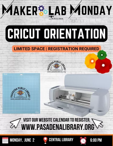 CENTRAL: Maker Lab - Cricut Orientation (RR)