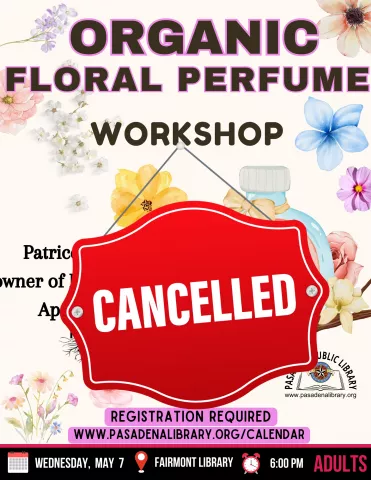 FAIRMONT: Organic Floral Perfume Workshop