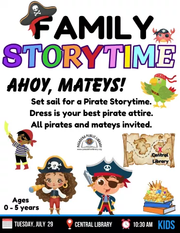 CENTRAL: Family Storytime - Pirate Adventure