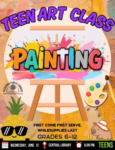 CENTRAL: Teen Art Class - Painting