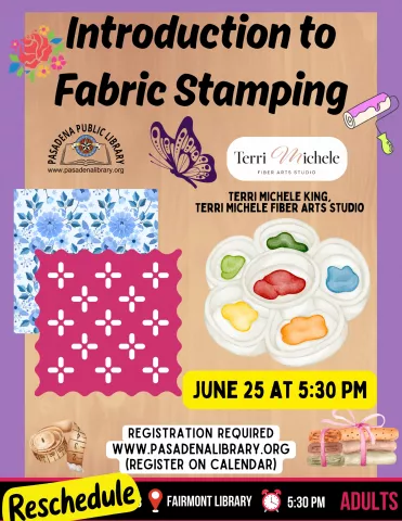 FAIRMONT: Introduction to Fabric Stamping (RR)
