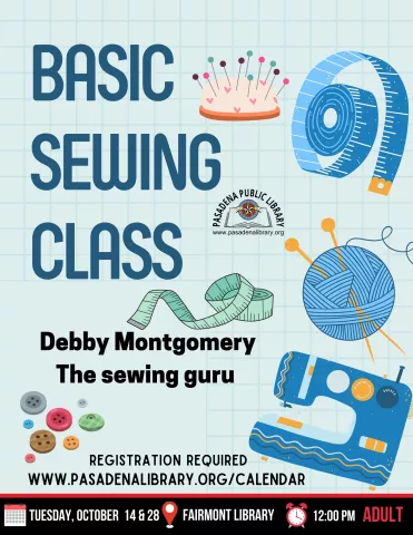 FAIRMONT: Basic Sewing Class (RR)