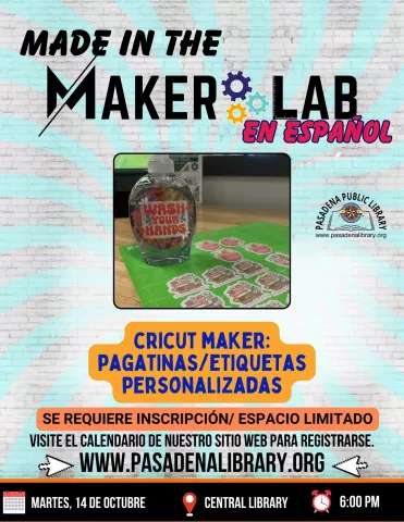 CENTRAL: Made in The Maker Lab - Cricut Maker en Español (RR)