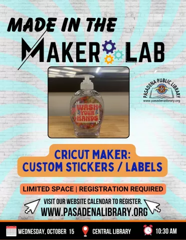 CENTRAL: Made in The Maker Lab - Cricut Maker (RR)