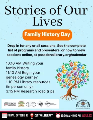 CENTRAL: Stories of Our Lives - Family History Day 