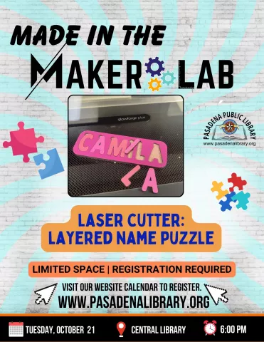 CENTRAL: Made in The Maker Lab - Glowforge Laser Cutter (RR)