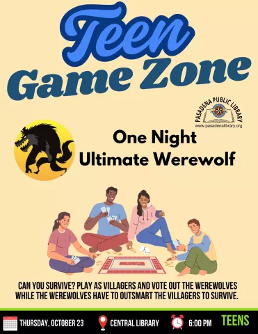 CENTRAL: Teen Game Zoze - One Night Ultimate Werewolf