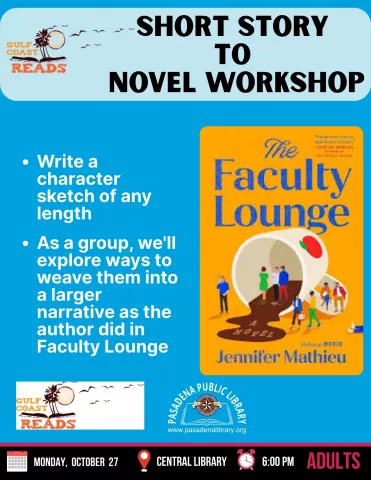 CENTRAL: A Gulf Coast Reads Short Story to Novel Workshop
