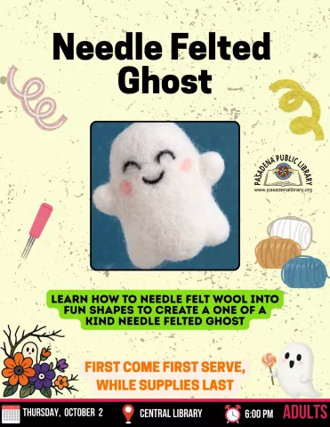 CENTRAL: Needle Felted Ghost