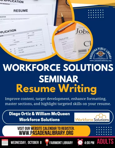 FAIRMONT: Workforce Solutions - Resume Writing (RR)