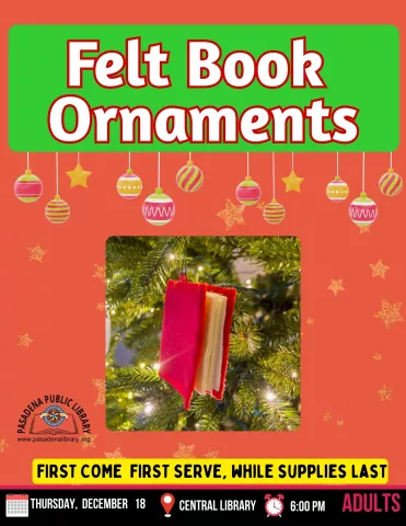 CENTRAL: Felt Book Ornaments