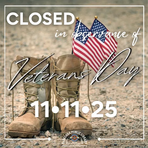 Closed in Observance of Veterans Day