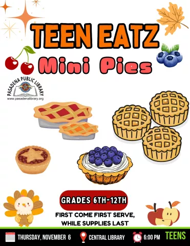 CENTRAL: Teen Eatz - Mini Pies