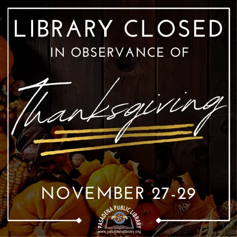Closed in Observance of Thanksgiving